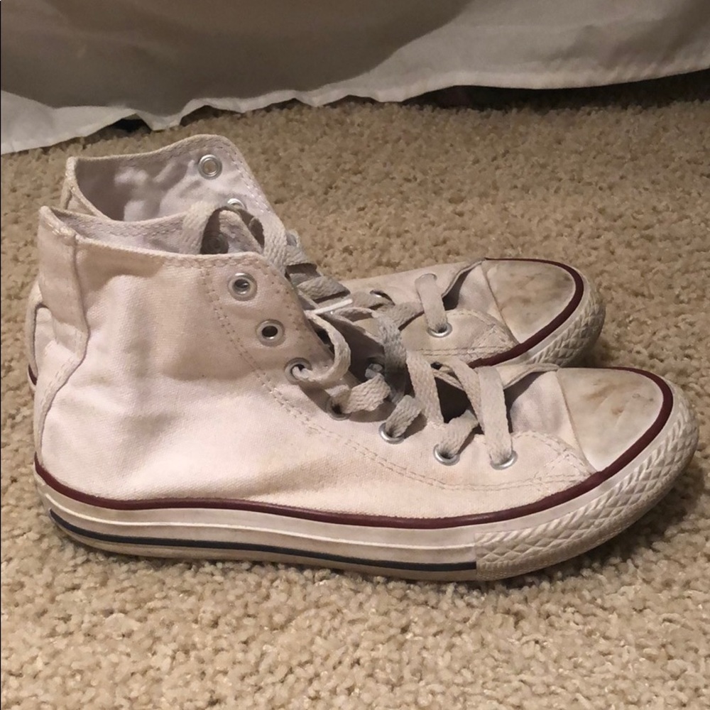 used white high top converse